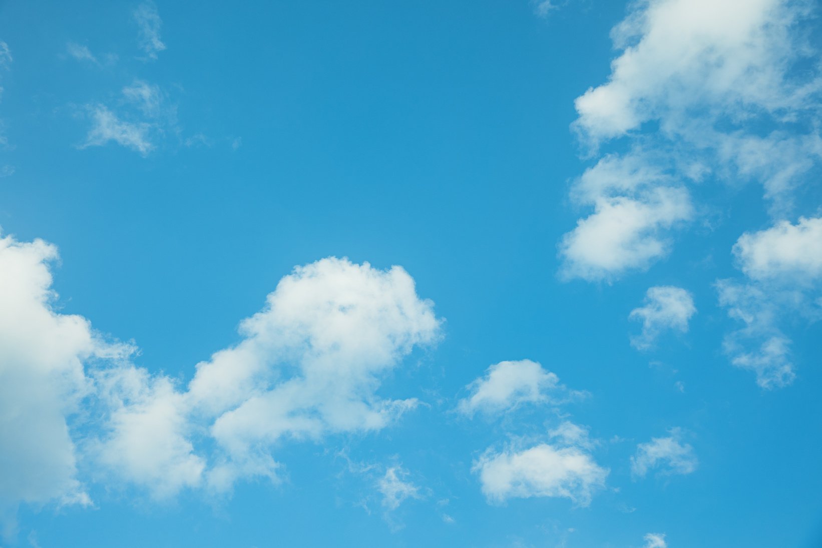 White Clouds and Blue Sky